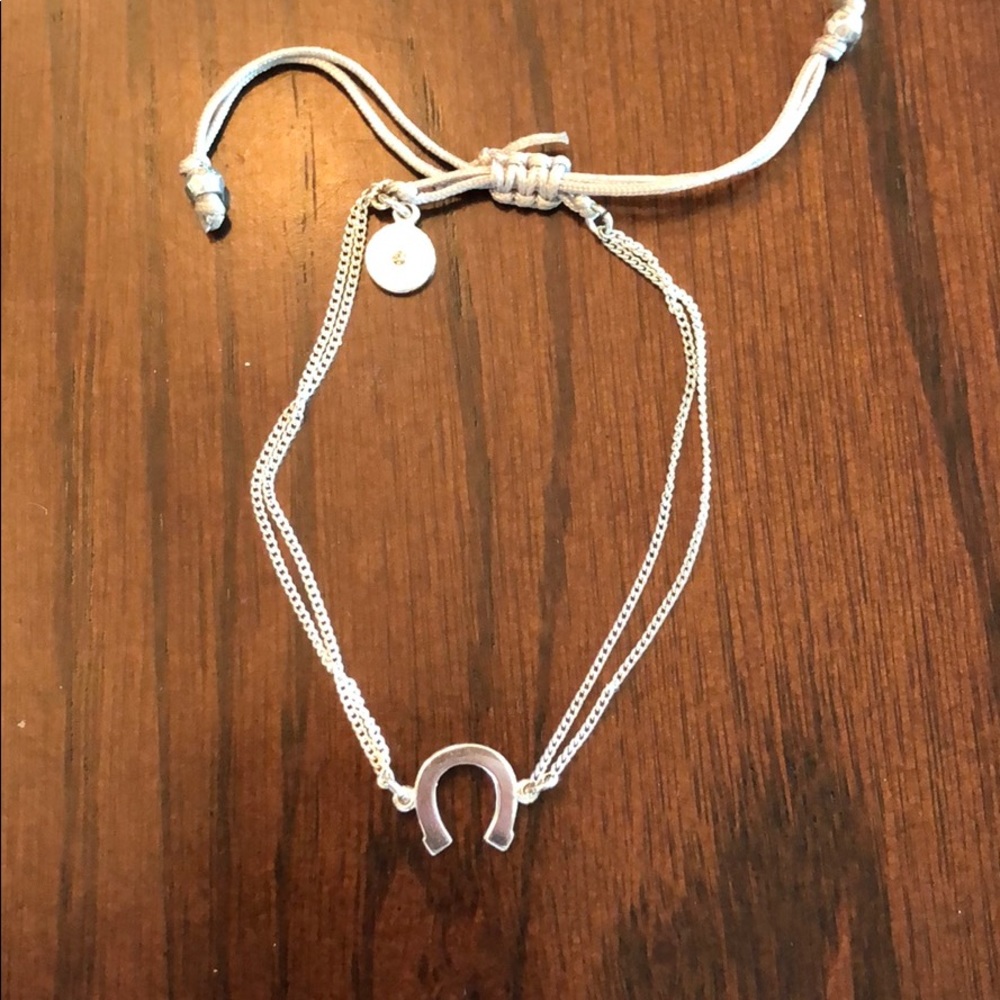 Silver horseshoe bracelet from Stella and Dot